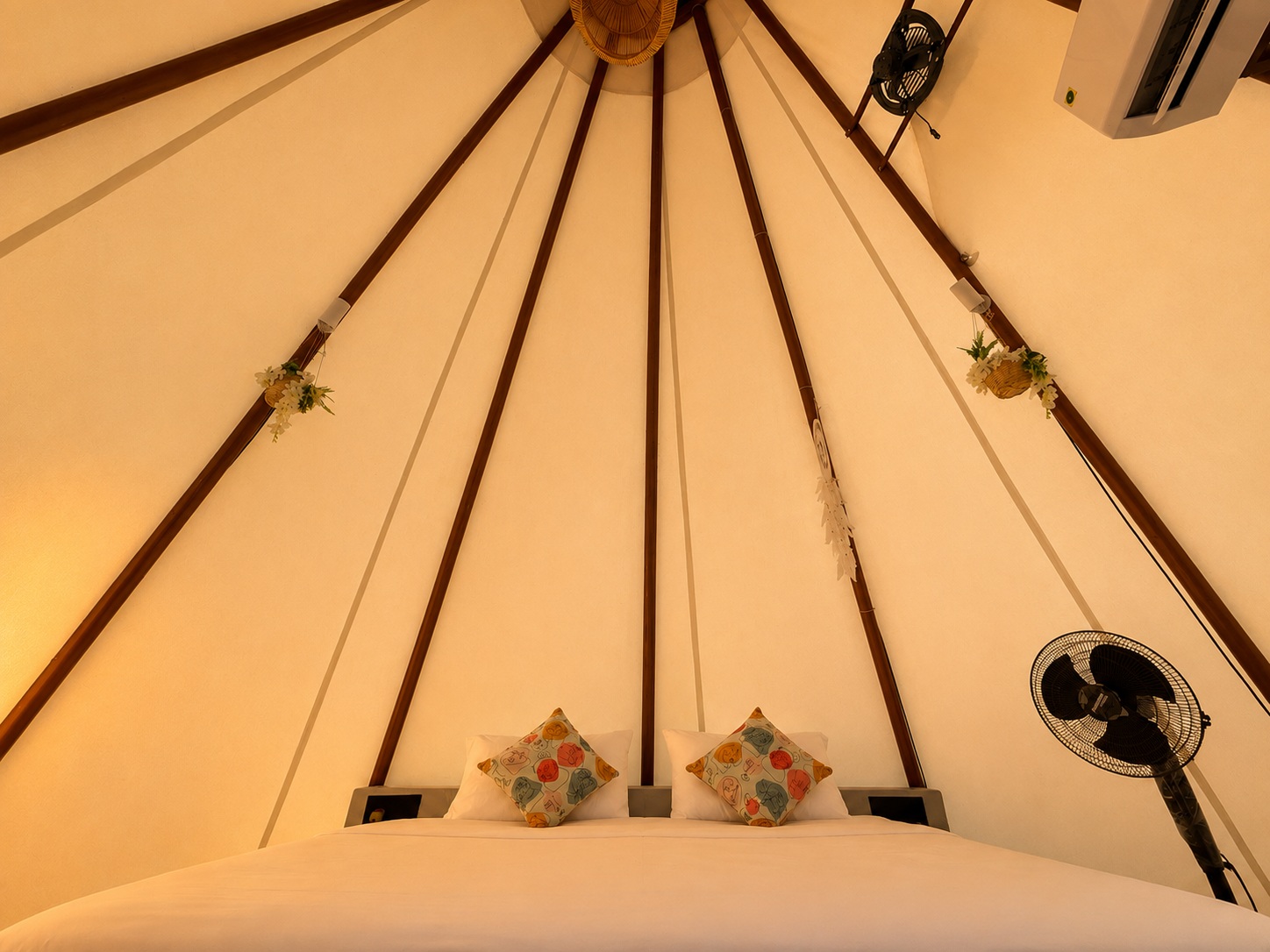 Luxury tepee glamping tent at Novae Glamp near Hyderabad